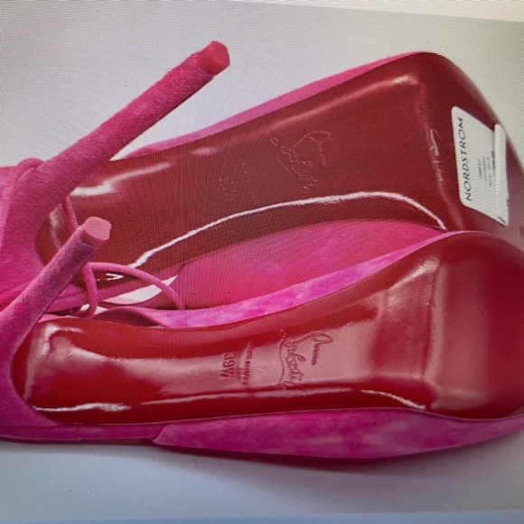 Christian Louboutin LACE UP NVP 120 Suede Platform Heels Sandals Shoes - Picture 12 of 12